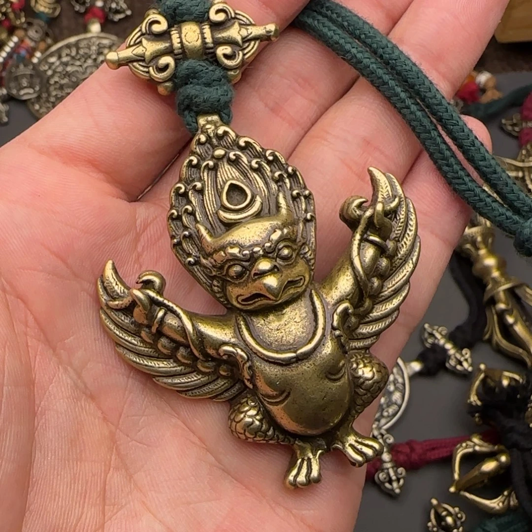老铜大鹏鸟吊坠喜欢的来
