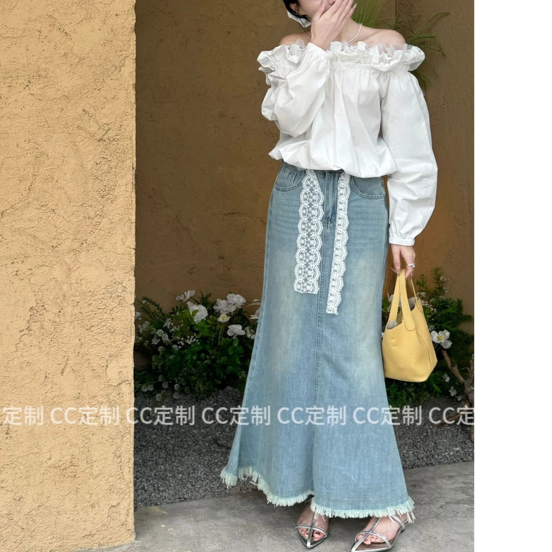 清仓专属CC丨DESIGN【少女心事】牛仔半裙