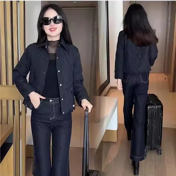 轻薄短款棉衣女2025秋冬新款洋气减龄简约显瘦百搭保暖棉服外套