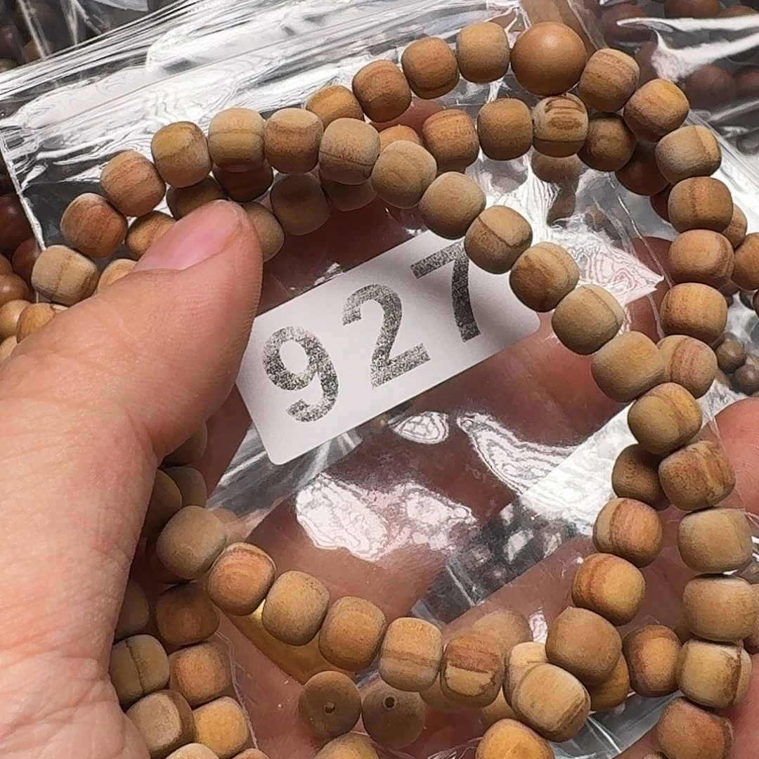 手串/手链檀香木老山檀香花珠7×8粗磨
