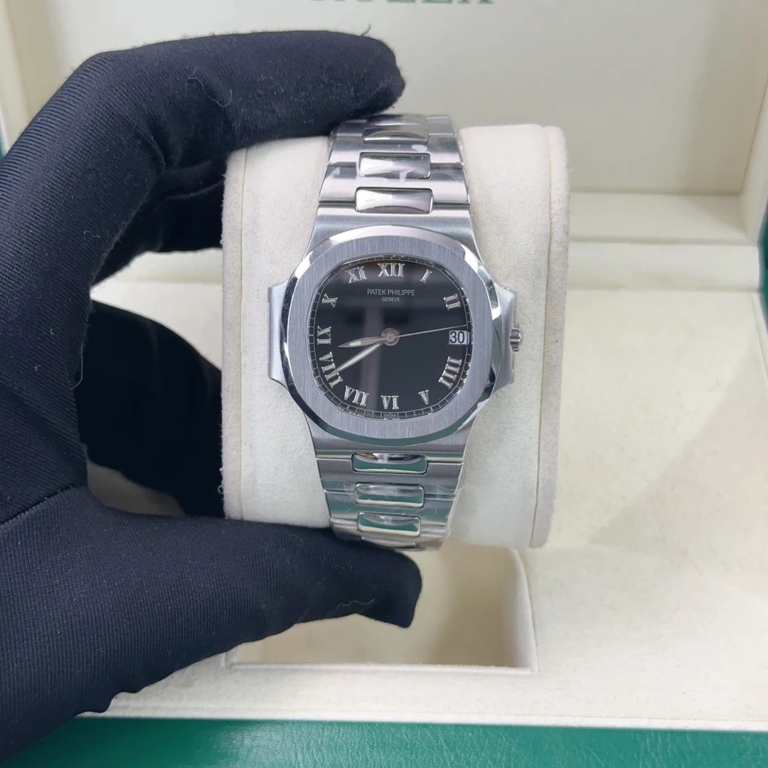 99新 Patek Philippe/百达翡丽 运动优雅系列3800_1A黑面罗马37mm