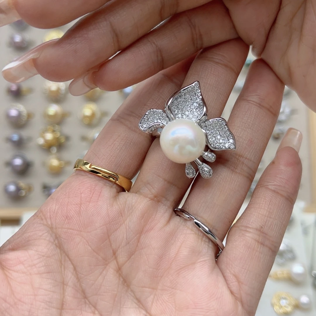 J***I淡水珍珠合金戒指