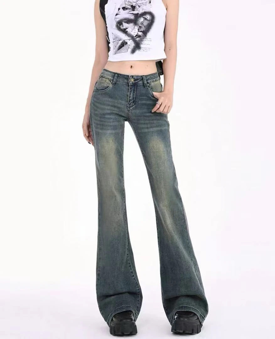 2025开春新款显瘦微喇裤夏季薄款