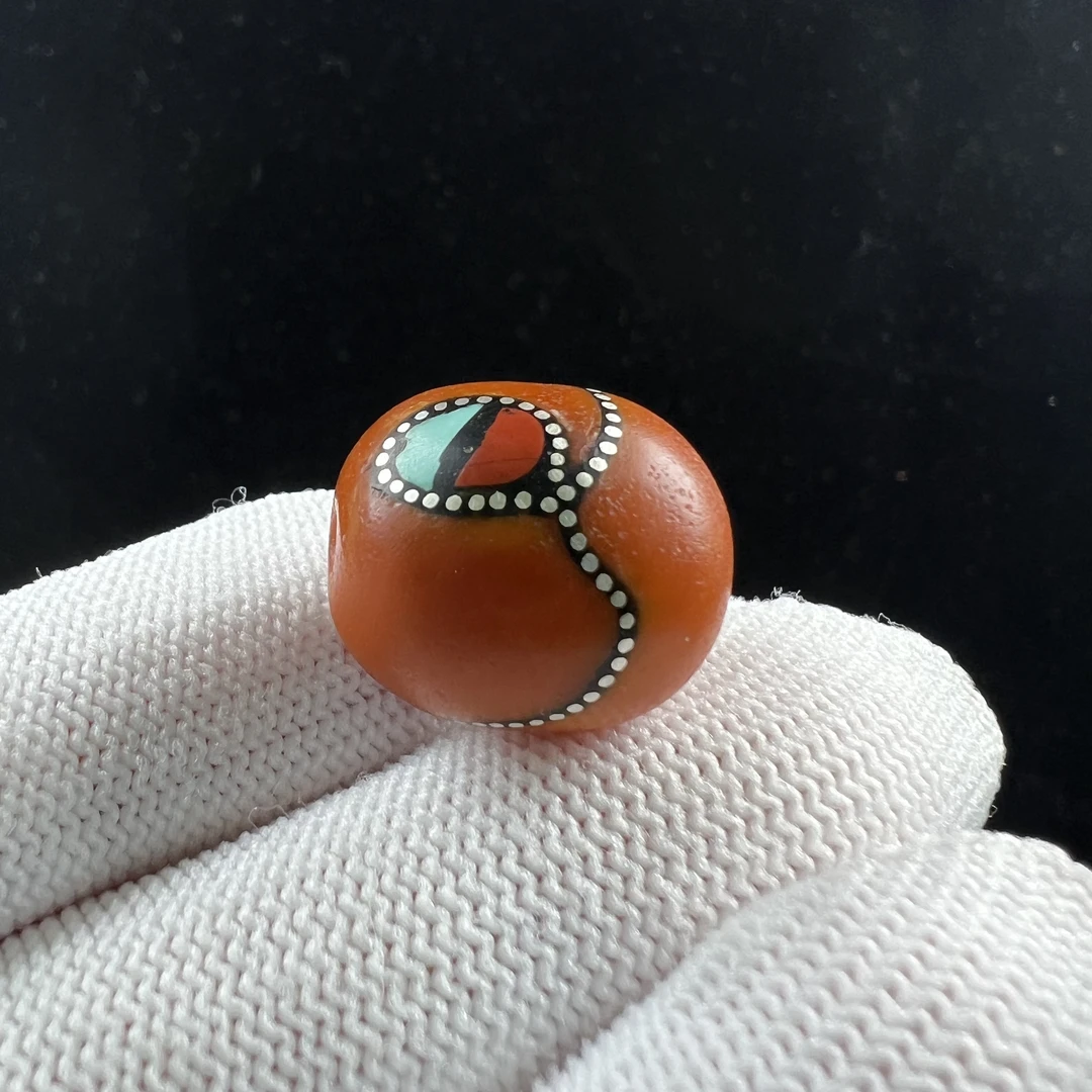 A2280天然原矿蜜蜡 老蜡枣珠15.6x17.7mm 3.3克抖音基地质检发货