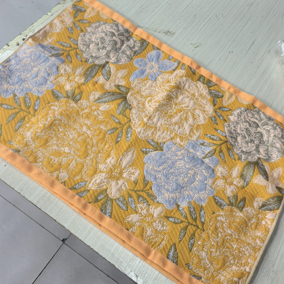 纱布枕巾一对装《牡丹》48✕74