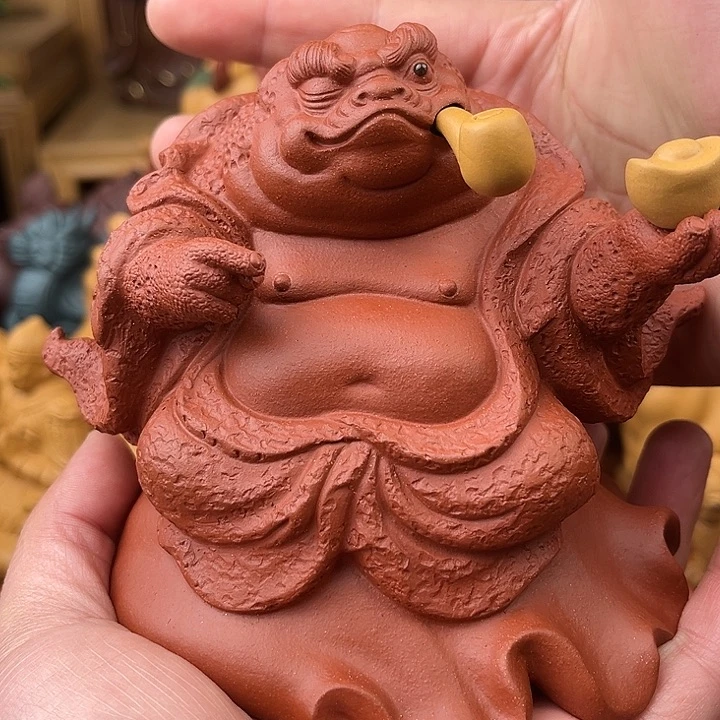 紫砂茶宠紫砂蝉仙