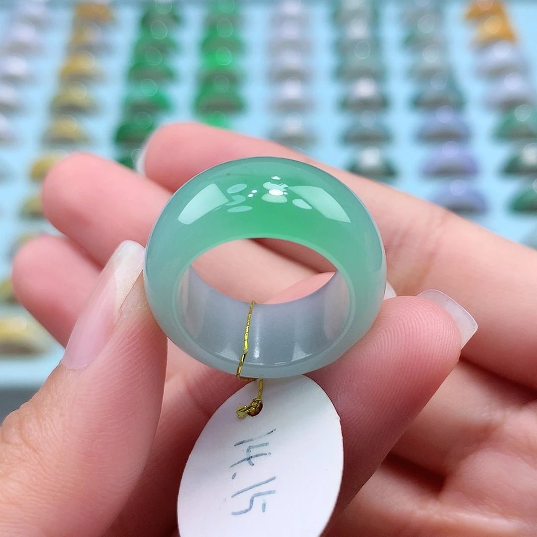 未镶嵌戒指翡翠1415圈