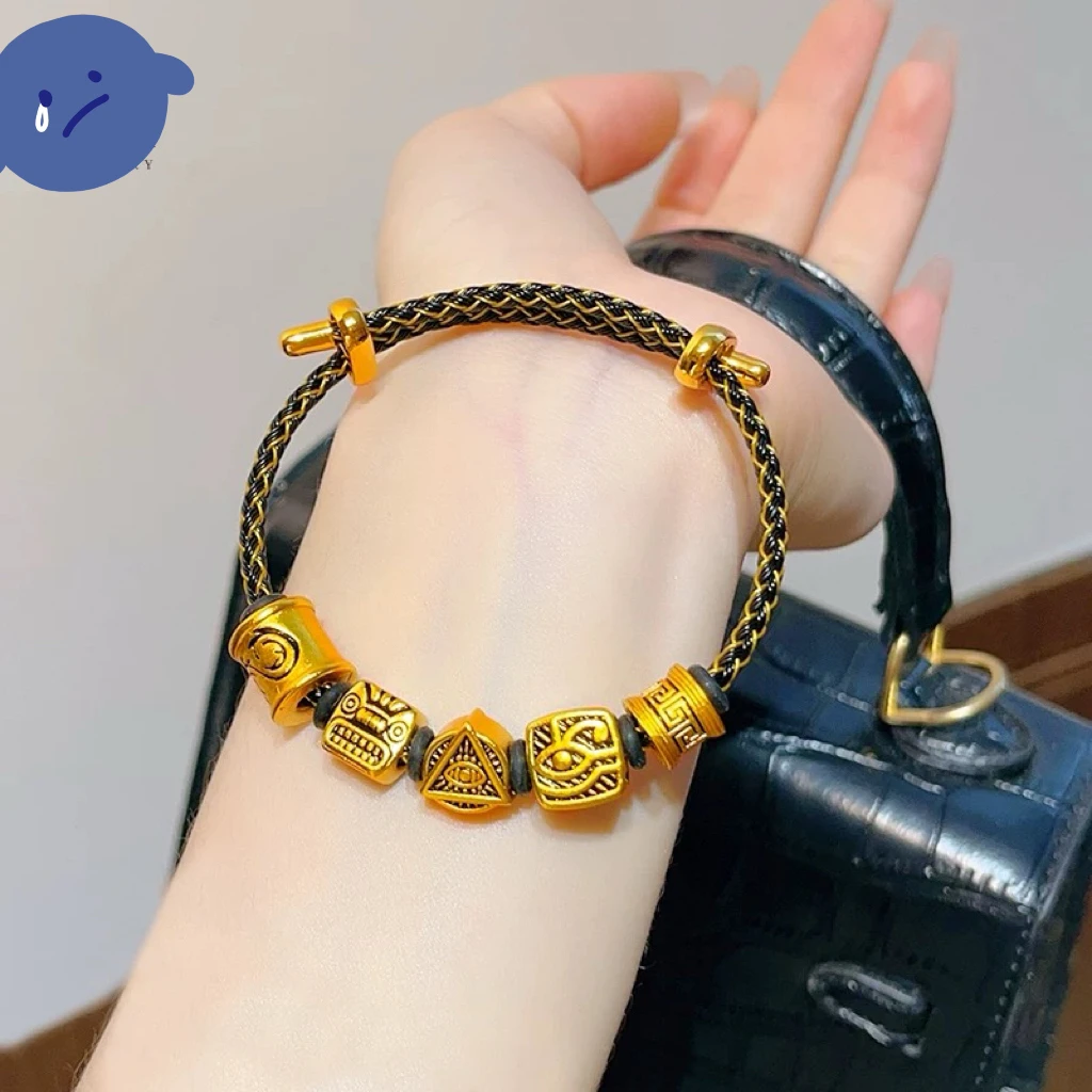 合金手链 金店同款珐琅刺青守护龙生肖手绳路路通手链霸气女送礼