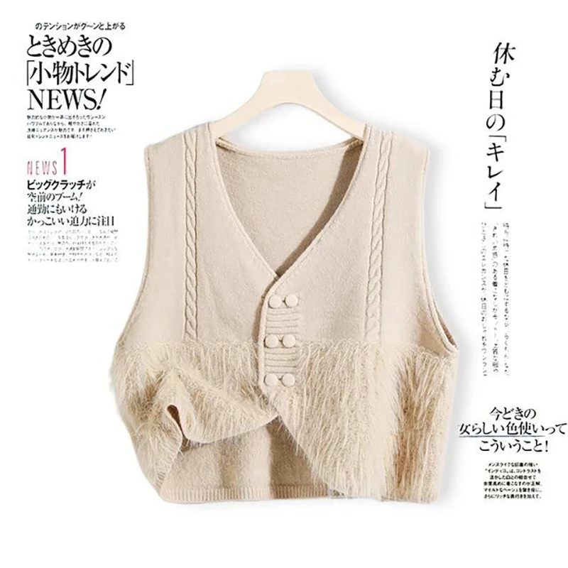 【Y1370】时尚百搭马甲