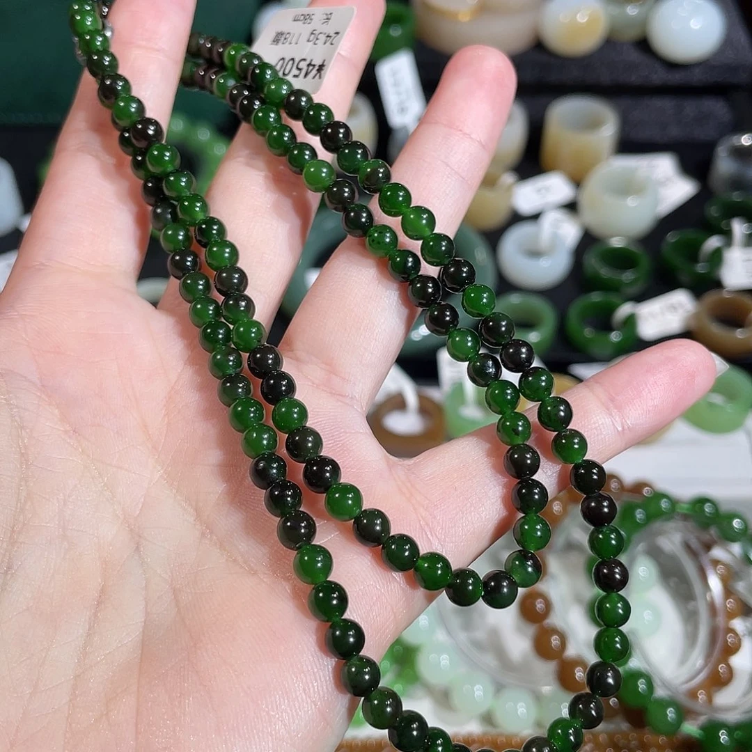 和田玉（碧玉）未镶嵌项链卡5