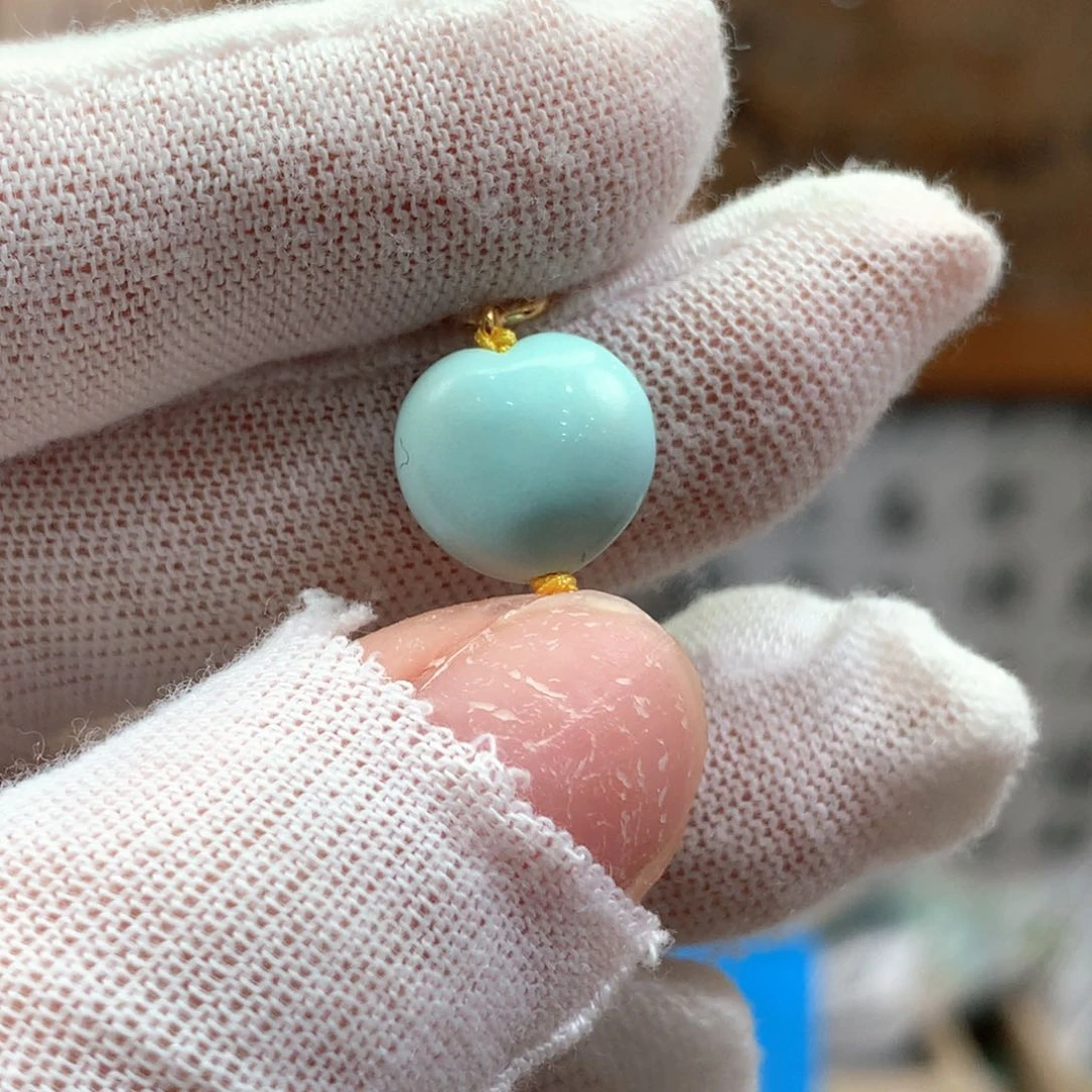 绿松石未镶嵌挂件