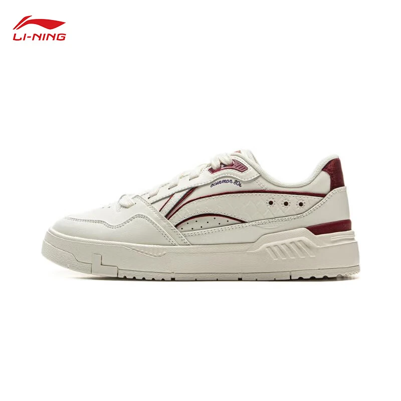 李宁COMMON 80S经典休闲鞋板鞋女低帮2025春季潮流运动鞋