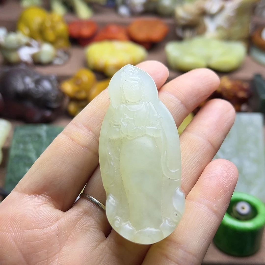 白玉菩提吊坠108。。