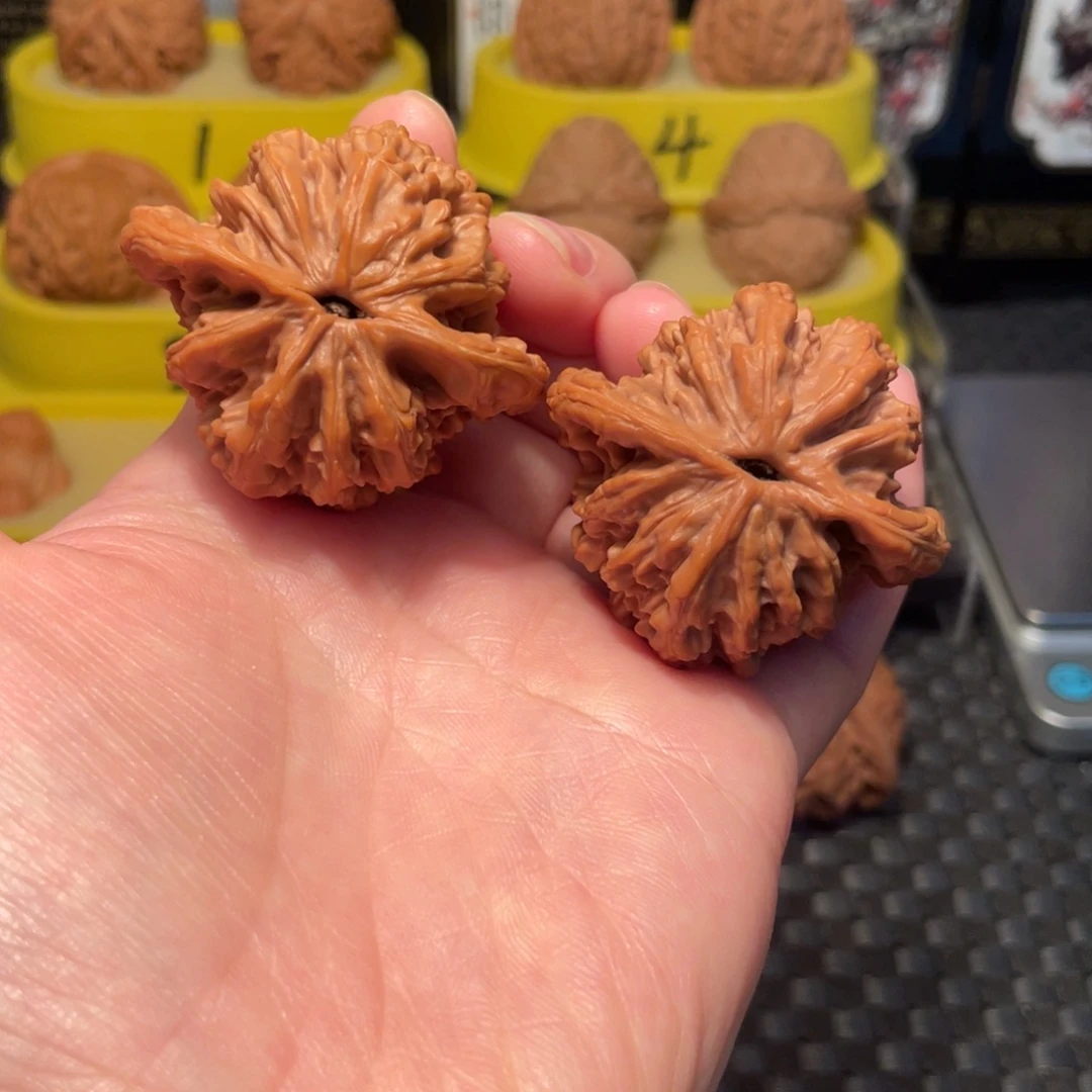 文玩核桃把件45尺麦虎核桃