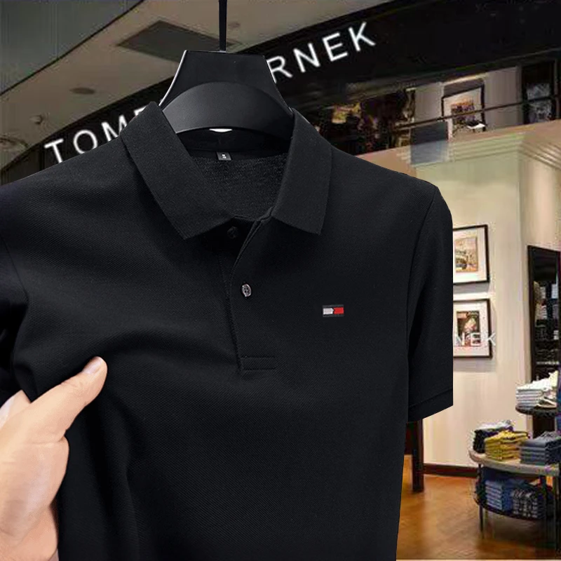 [专柜直发]汤米弗利曼男士短袖纯棉翻领T恤休闲透气夏季POLO衫男