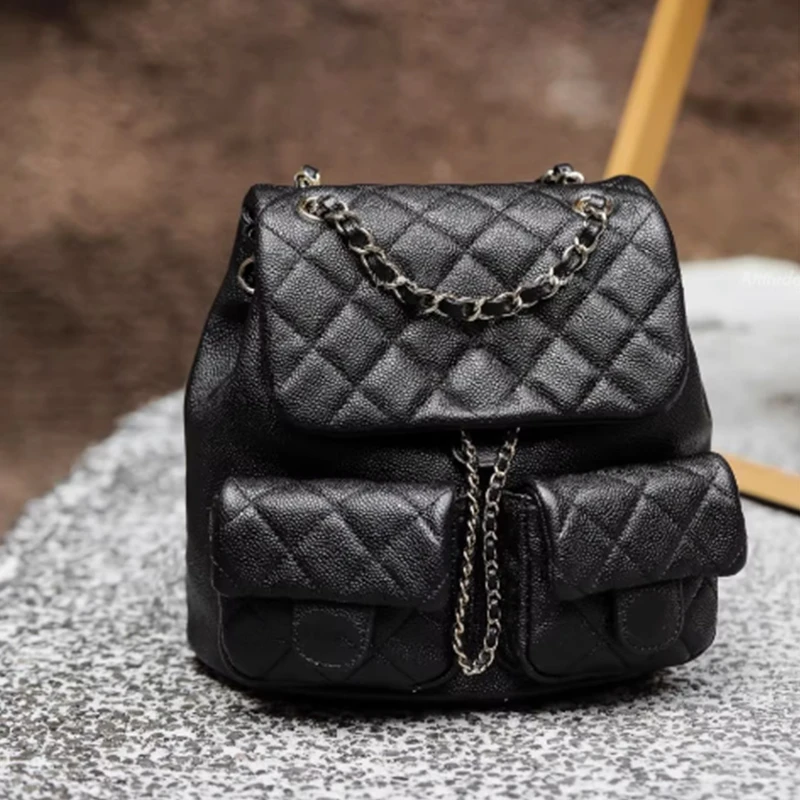 【HIEI】包包女款爆款2025新款双肩包 X0718 黑色（尺寸20*12*20）