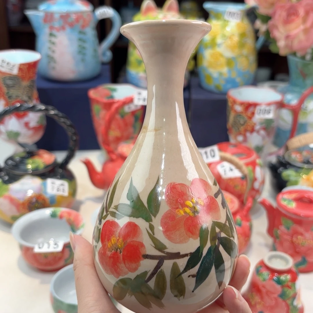 景德镇手绘高温釉下彩陶瓷茶具