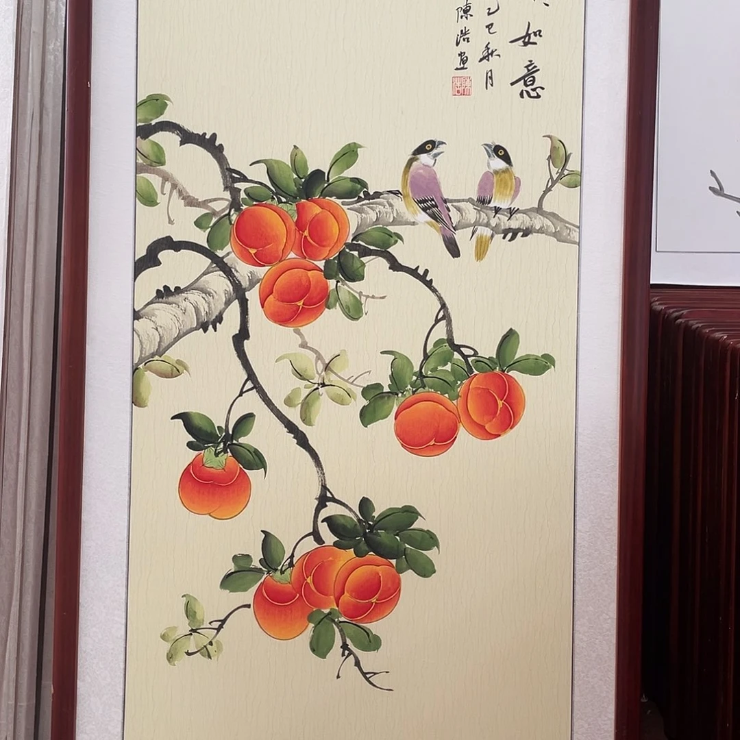 国画带框尺寸63*123厘米