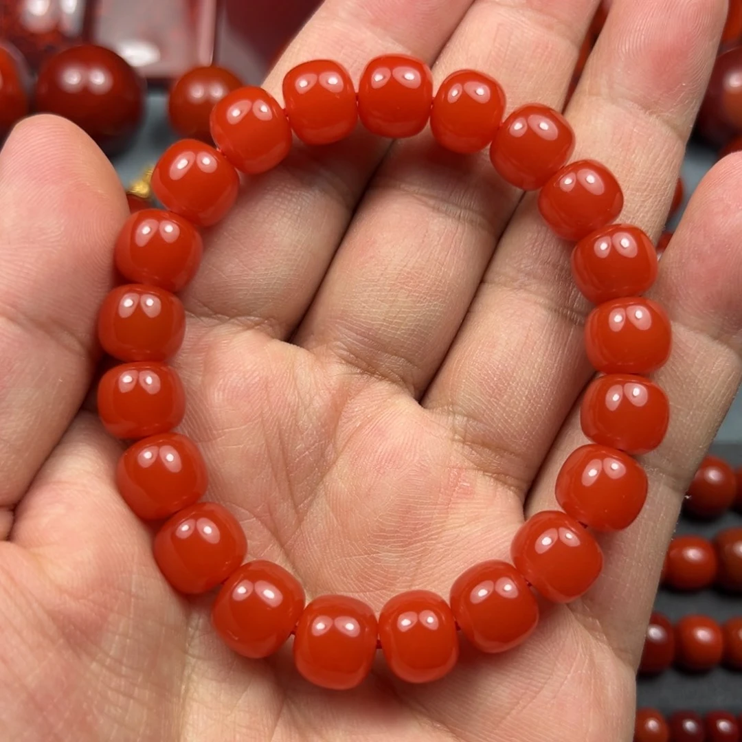 南红玛瑙未镶嵌珠宝奇石尺寸10/9辣椒红