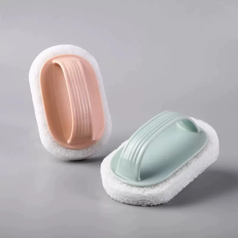 (拍一发四)颜色随机多功能手柄清洁刷瓷砖不锈钢清洁