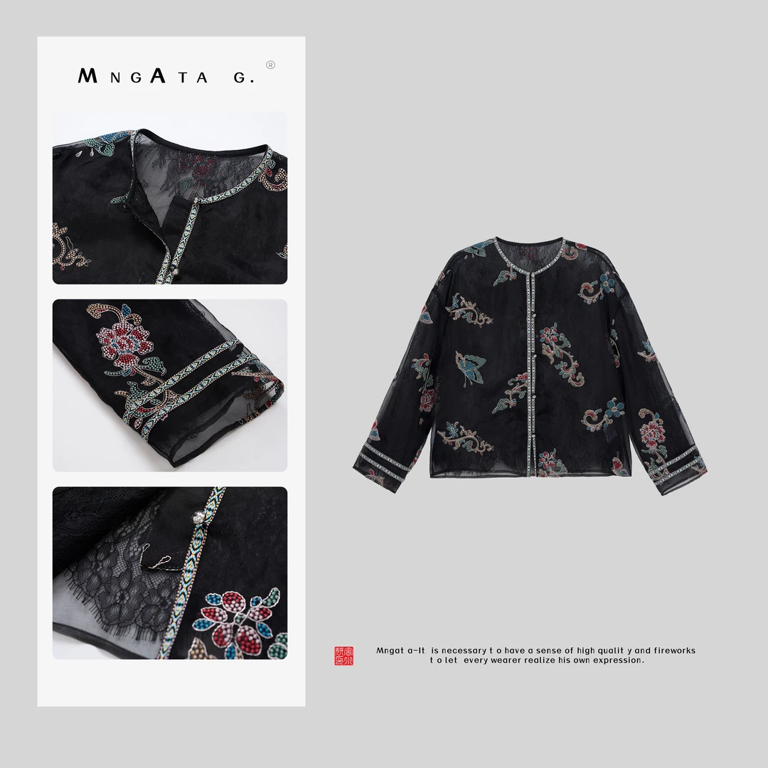 MNGATA G.宫小妍【琉璃云裳】真丝新中式国风休闲夏日外套Q4111954