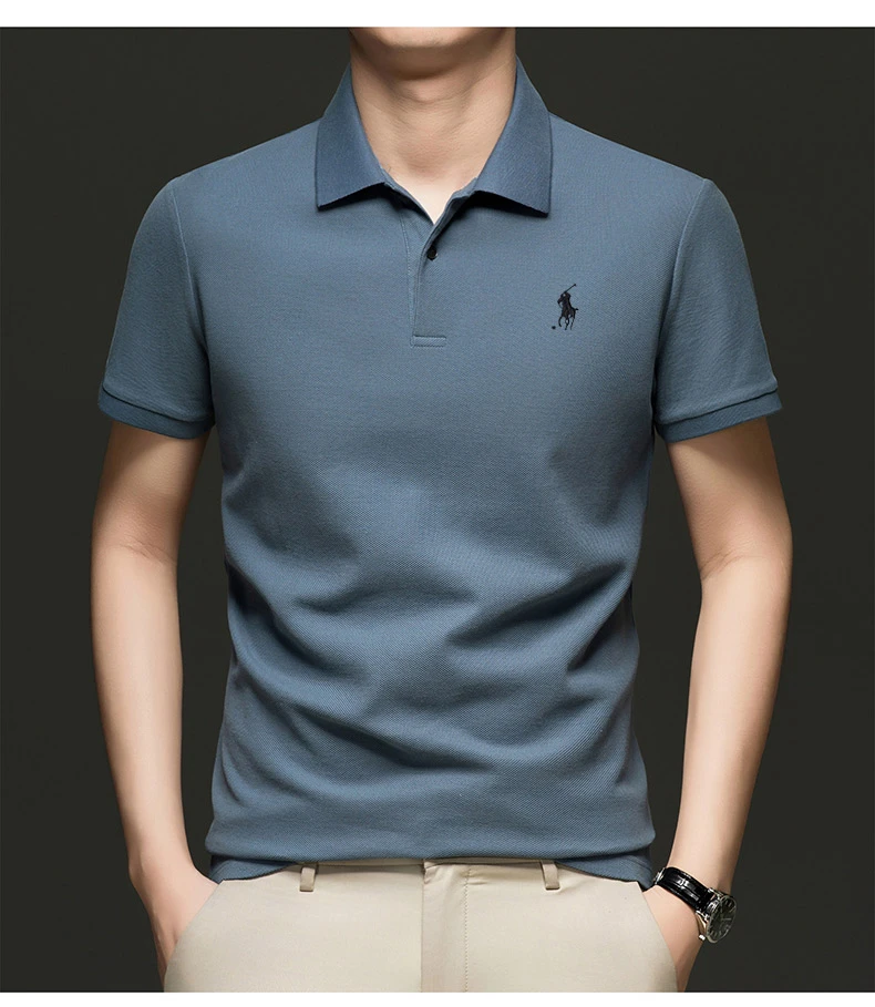 海外撤柜拉夫高端轻奢polo衫男士短袖T恤夏季休闲劳伦薄款半袖