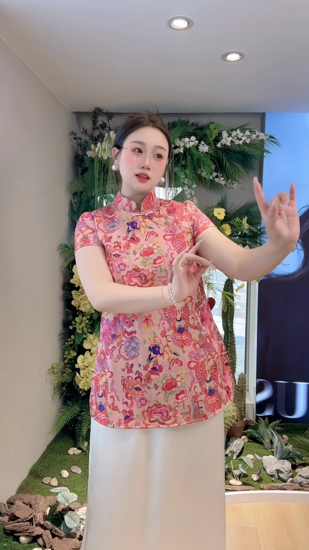 【瑞瑞】2025夏季新中式国风短袖衬衫女