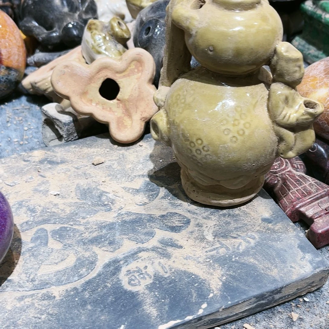 奶*瓦当摆件茶台的一