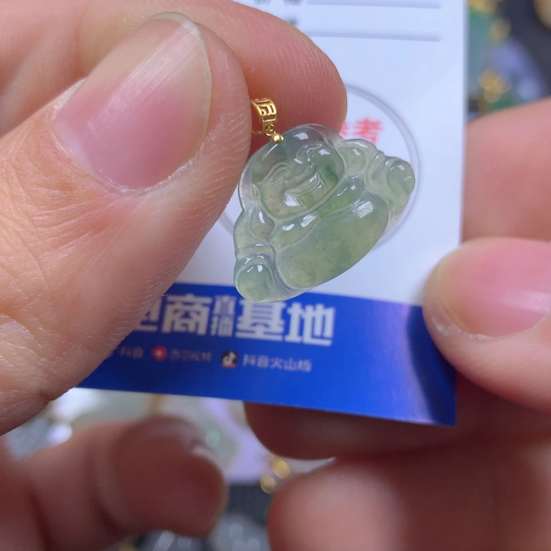【闪购商品】翡翠颈饰18K金镶嵌翡翠