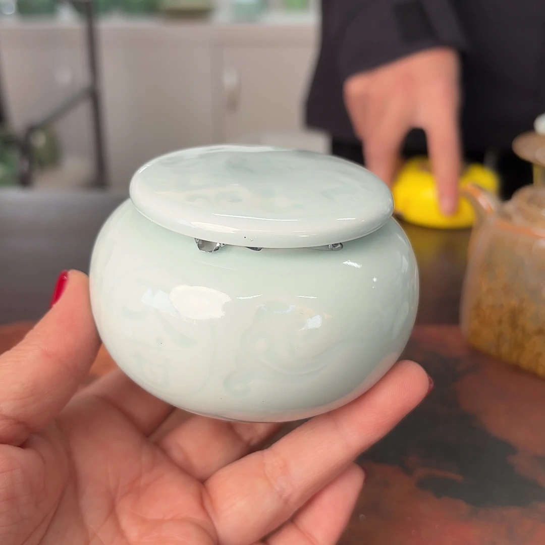 龙泉云间青瓷小米茶器