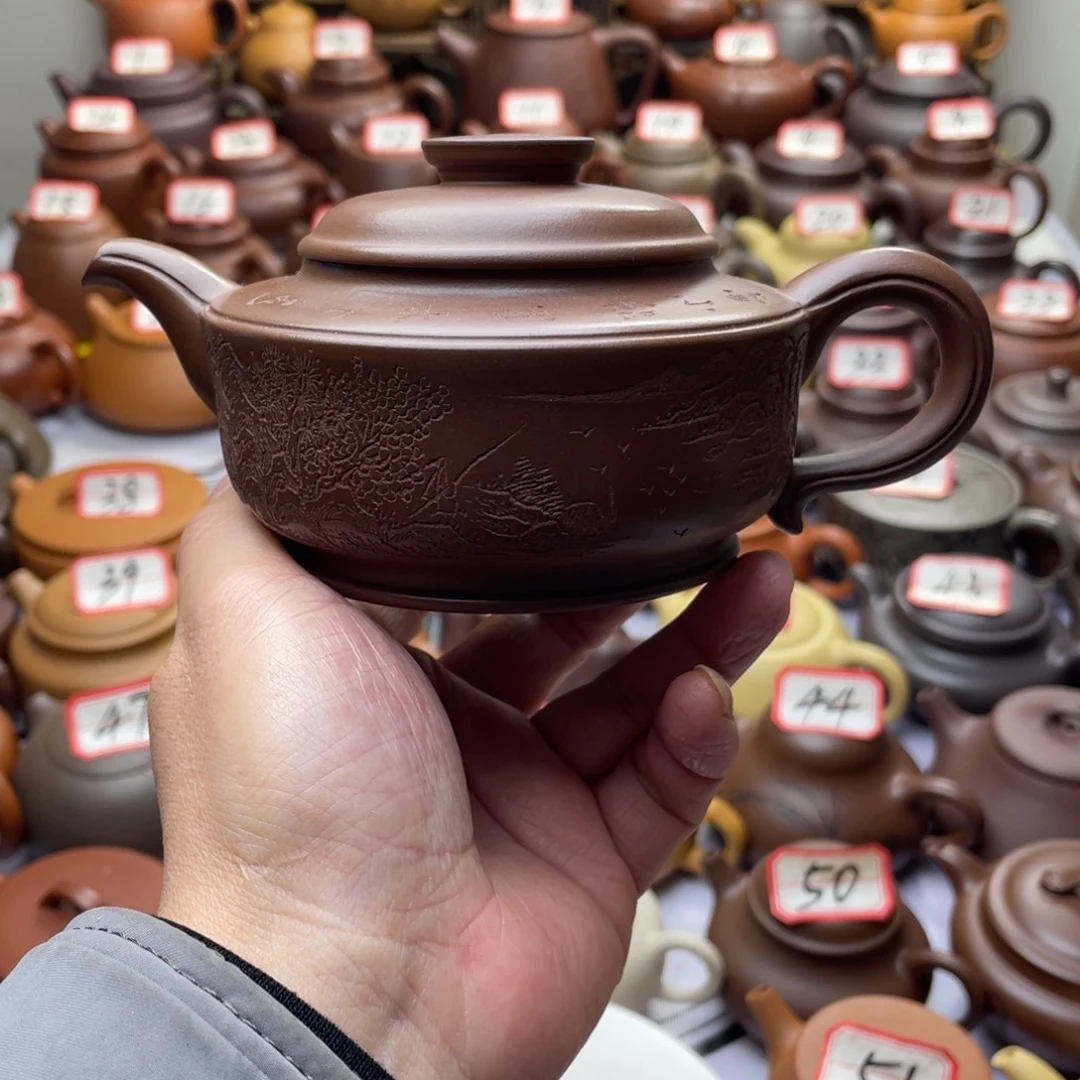 走***逛茶壶紫砂宜兴紫砂半手工