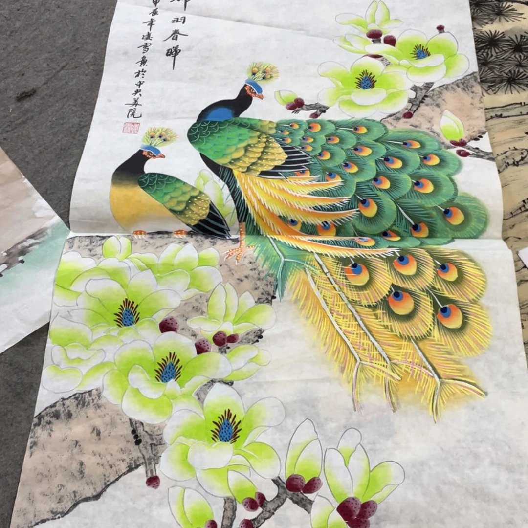 国画国画作品画心一张