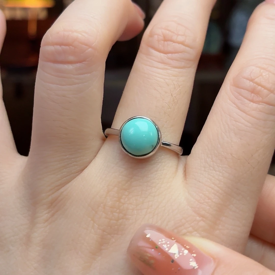 银S925镶嵌绿松石珠宝奇石