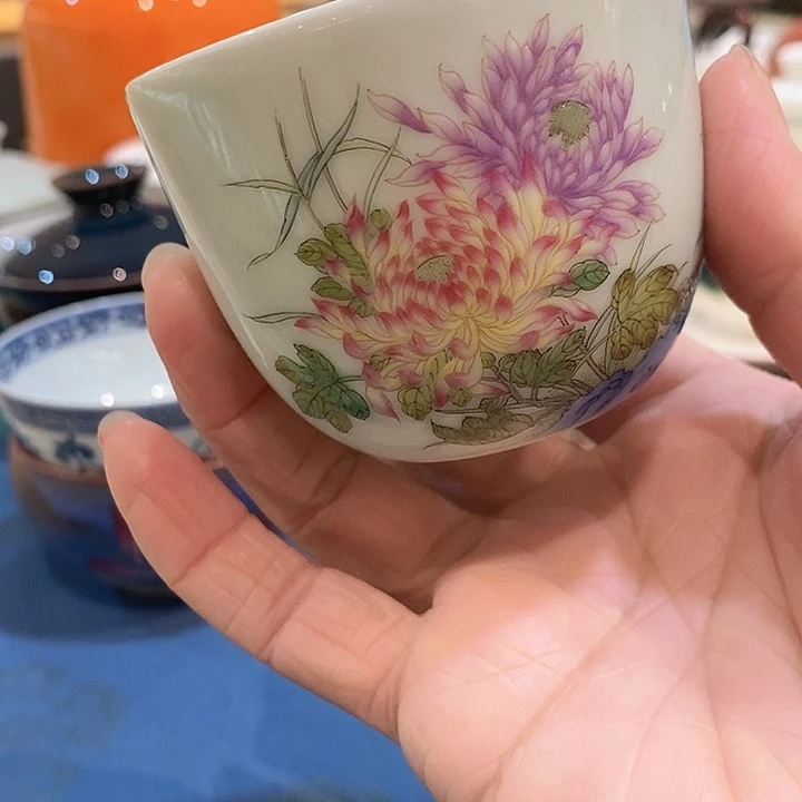 主人杯瓷器景德镇手绘