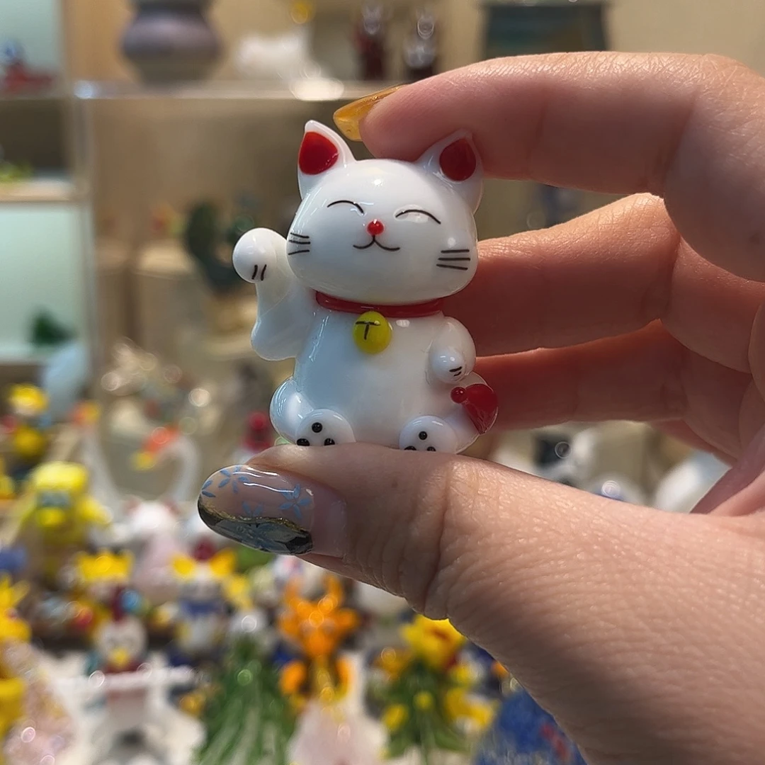琉璃手工艺品招财猫