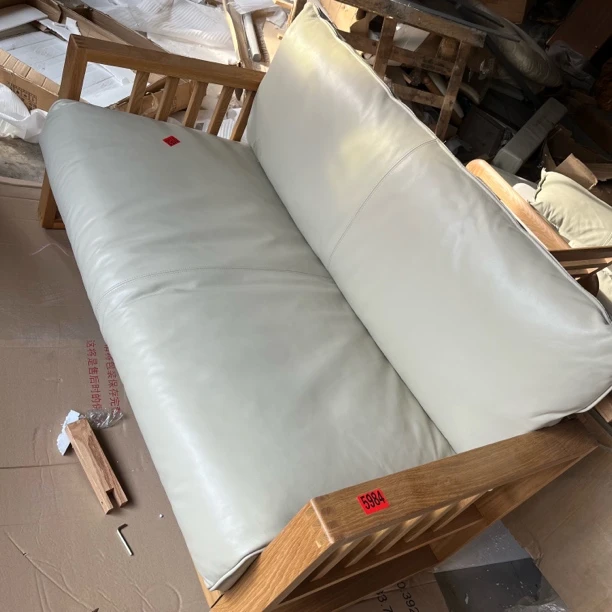软包一座一靠皮130×75瑕疵无售后木工0152