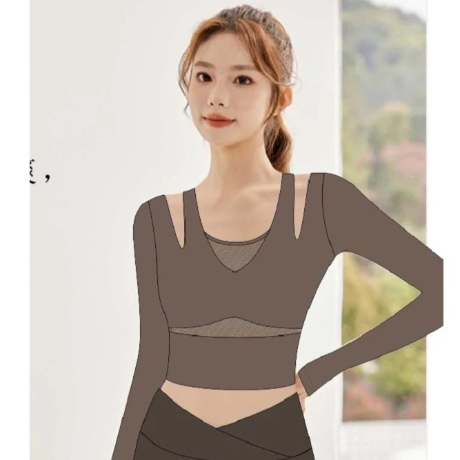 【86号】C33024Y瑜伽服上衣高级感健身运动普拉提训练秋冬长袖LJ