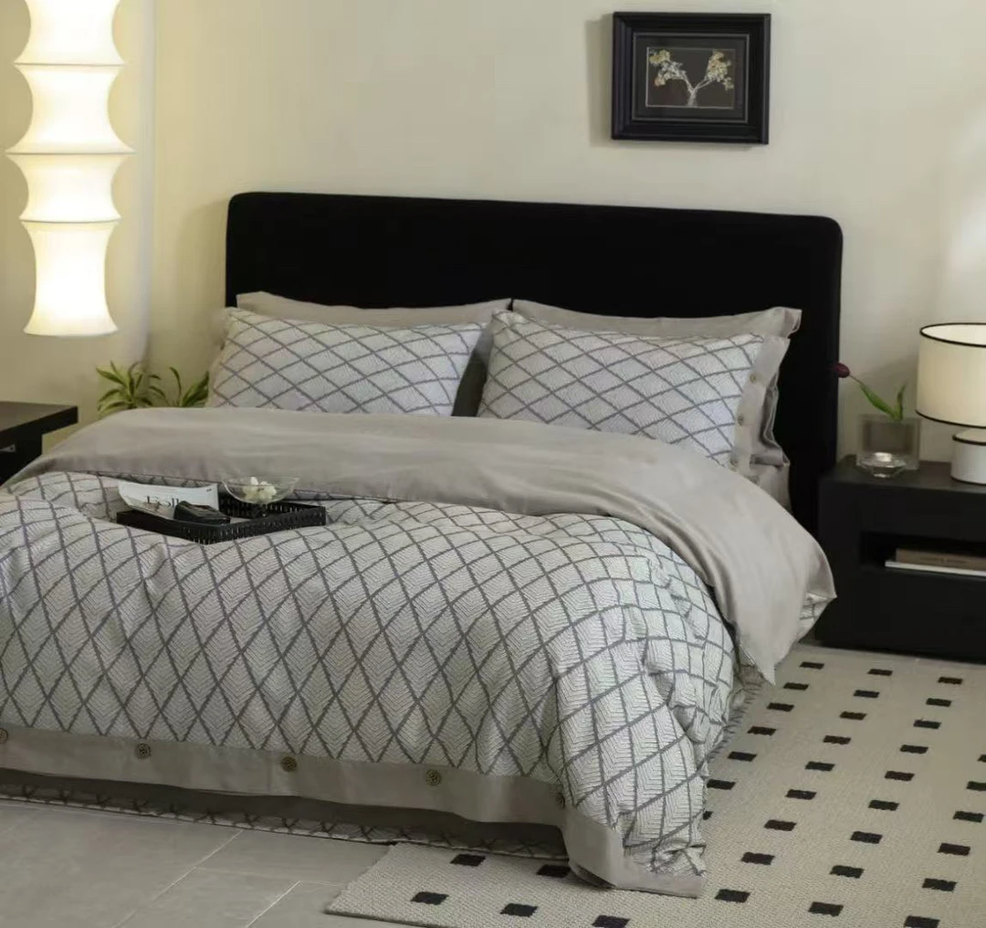 美式超柔软磨毛四件套加厚保暖秋冬季渐变色被套床上用品