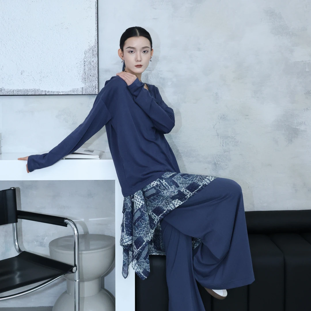 初衣织梦莱赛尔系列青苍序舞服裤子套装