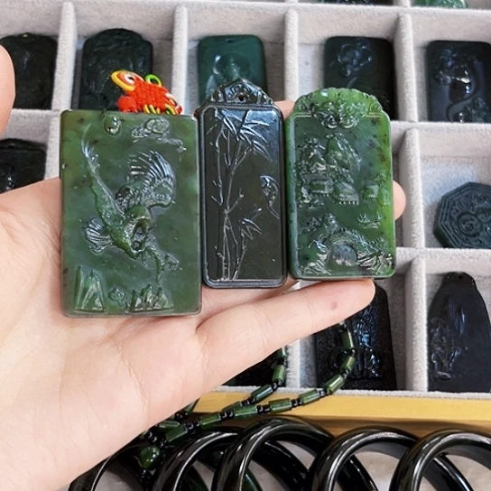 蛇纹石玉手链合金