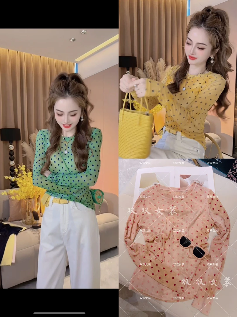 SS.studio/双双“点点防晒”夏款超舒服凉快晕染点点长袖防晒上衣