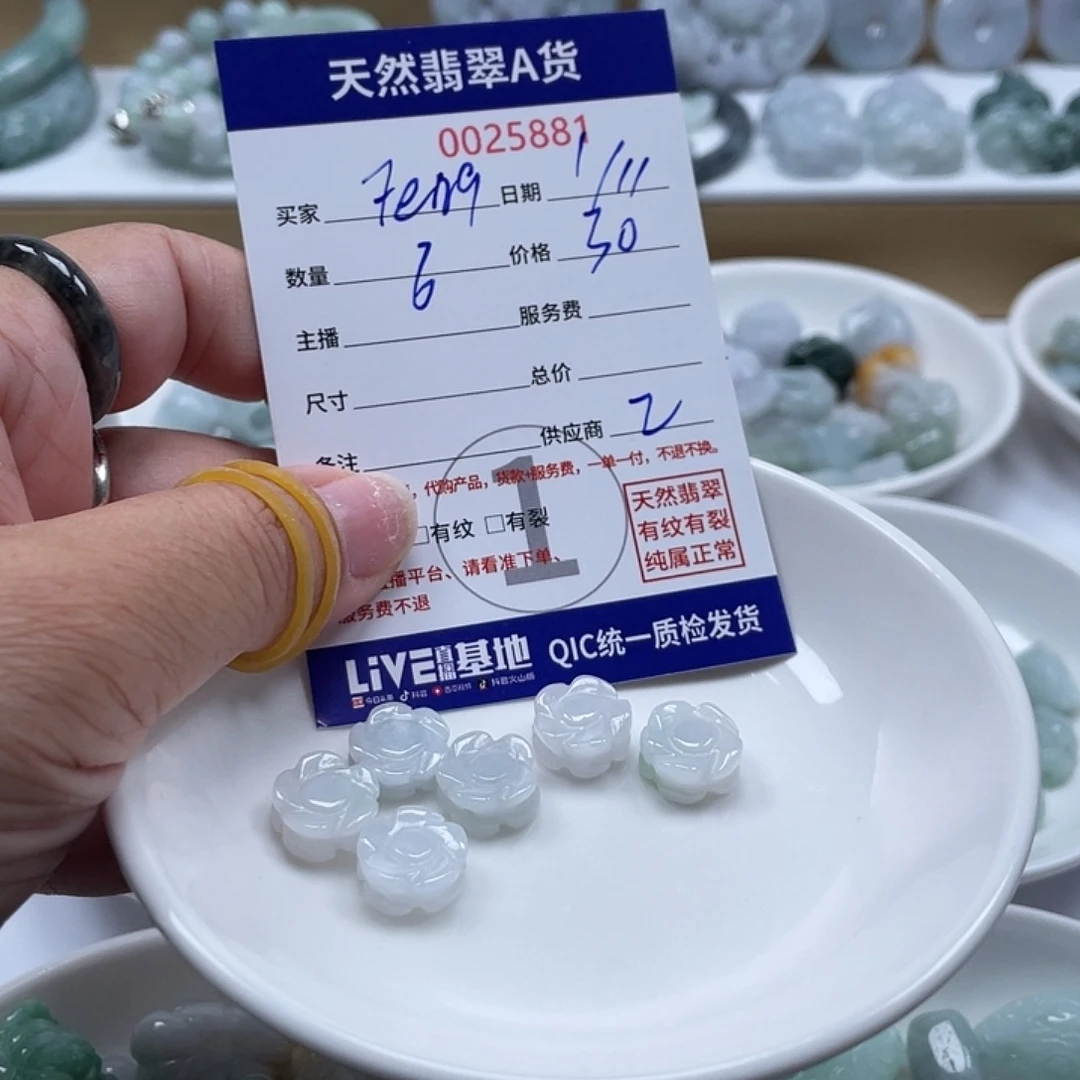 F****翡翠未镶嵌颈饰5689