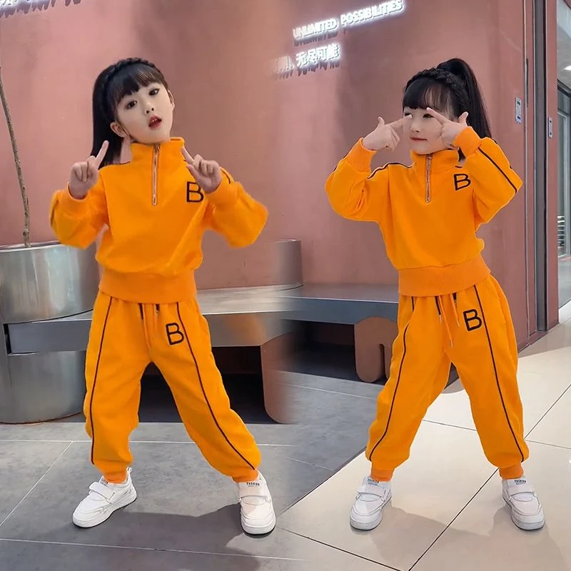 女童套装春秋款新款中大童时尚韩版百搭两件套女孩网红爆款潮