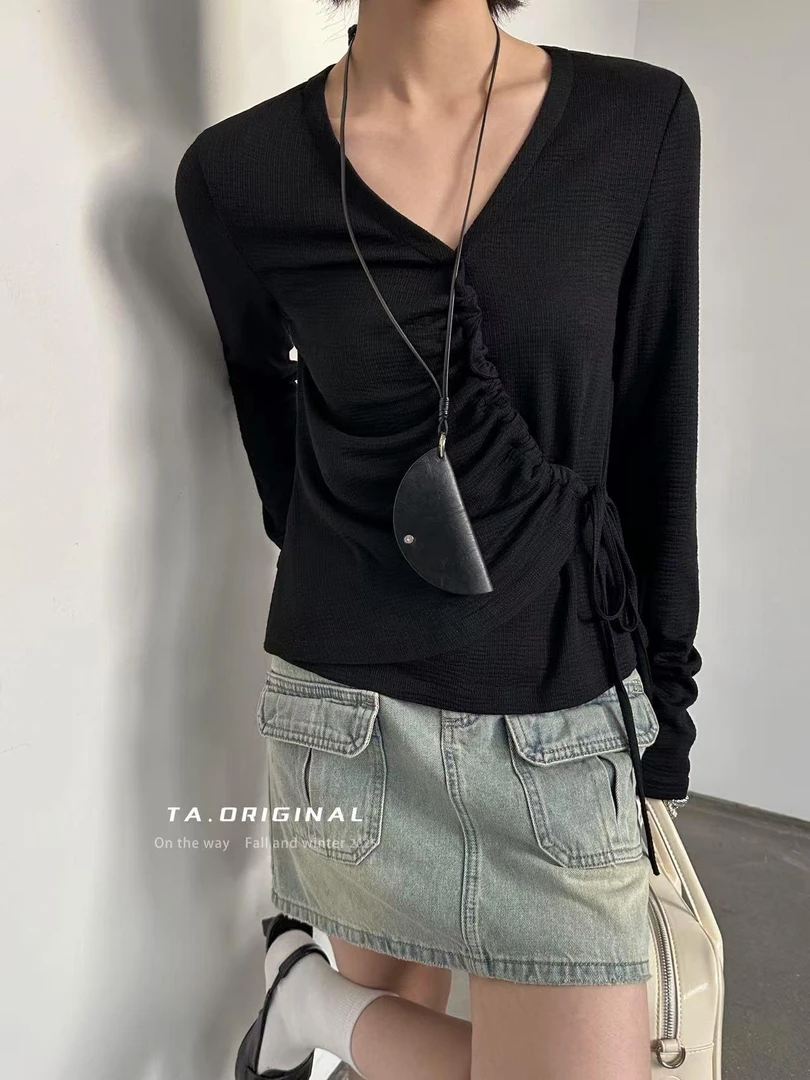 2月25日TA家～春款设计感长袖上衣23992