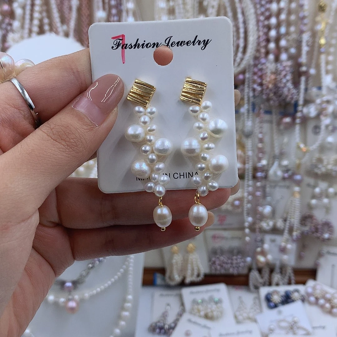 项链银S925镶嵌淡水珍珠