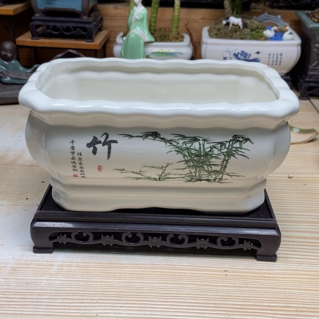 瓷片陶瓷花盆陶瓷艺术