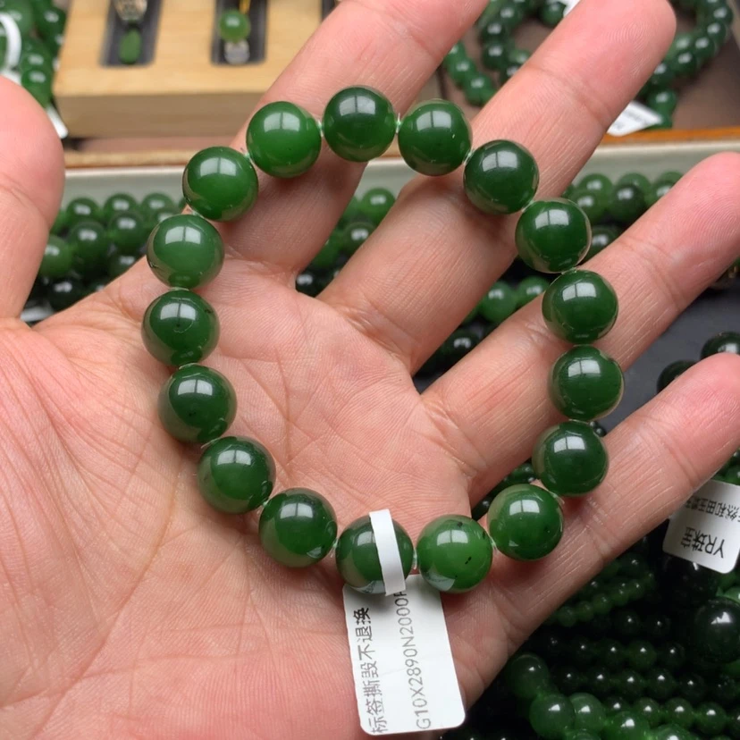 【闪购商品】未镶嵌手链和田玉（碧玉）来**去12