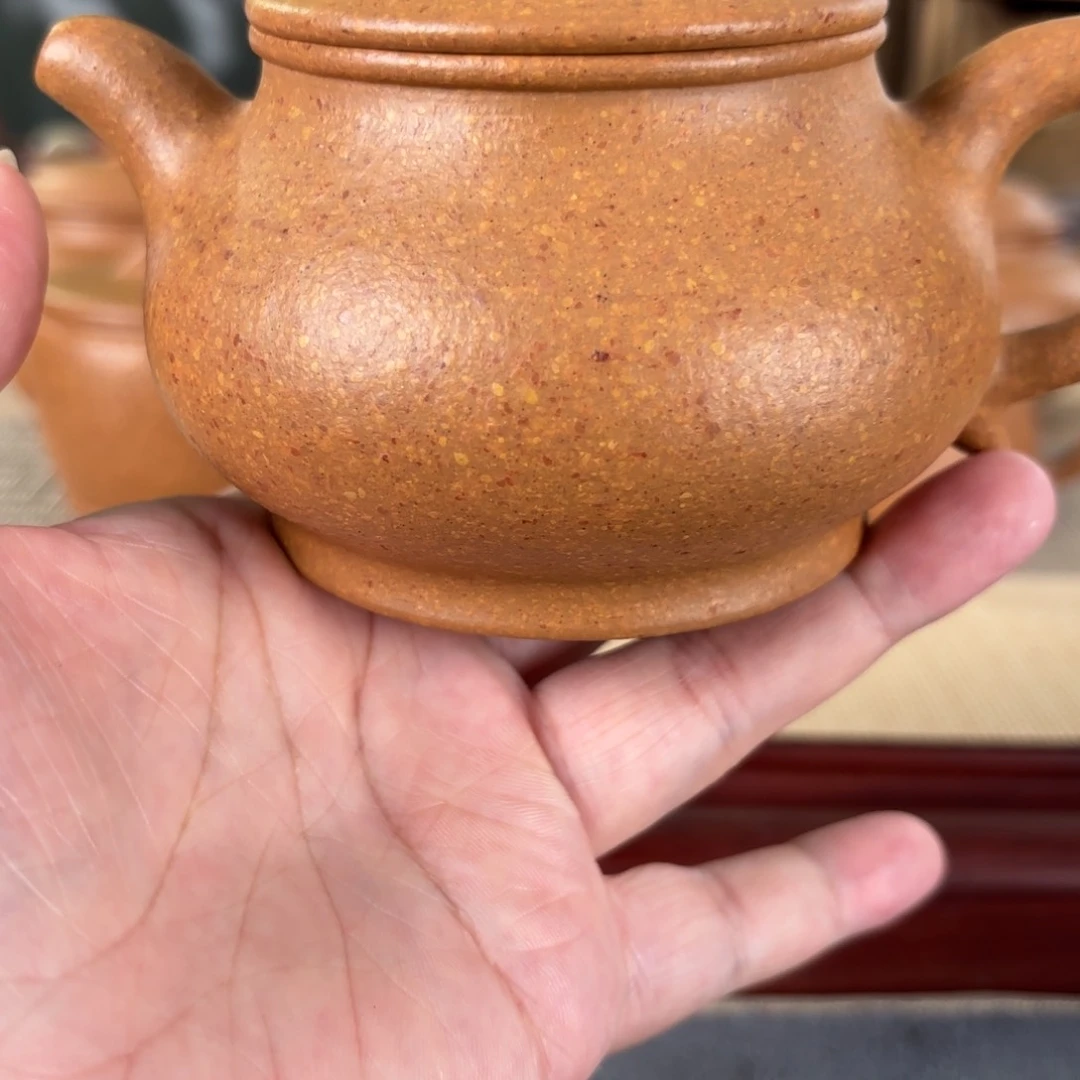 茶壶紫砂梨皮黄段潘壶230