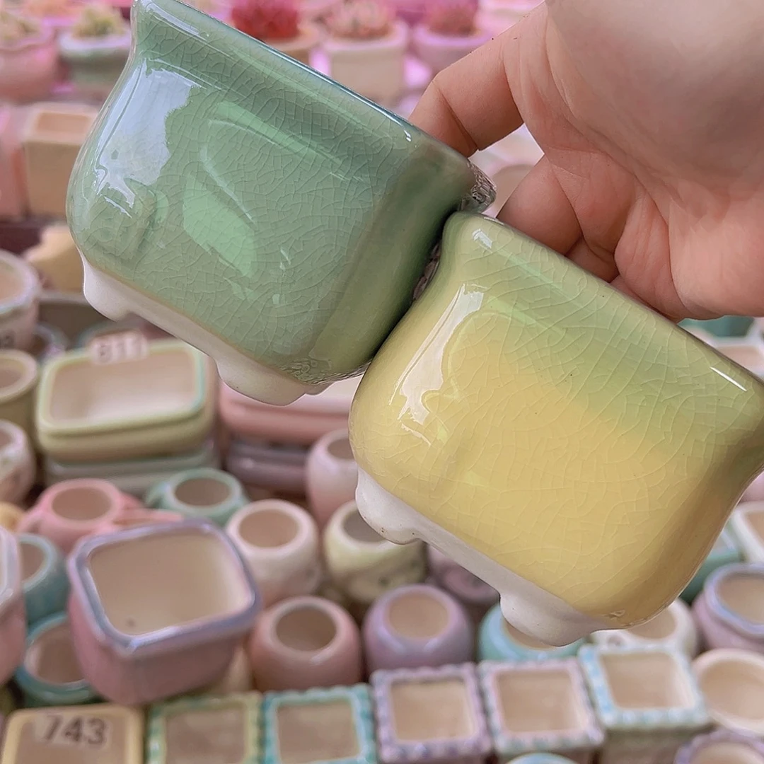 陶瓷花盆当场满12包邮