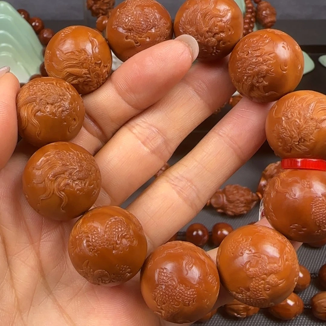 吊坠橄榄核油核正圆龙